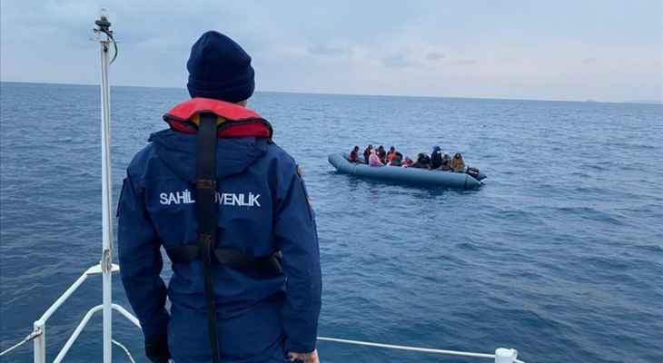 خفر السواحل التركي أنقذ 22 مهاجرا غير نظامي قبالة سواحل إزمير