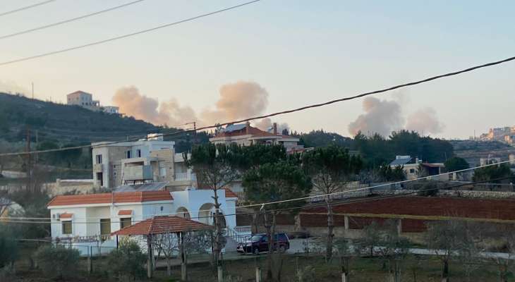 النشرة: الجيش الاسرائيلي ينفذ تفجيرات في الأحراج بين بلدتي دبل وعيتا الشعب