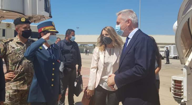 وزير الدفاع الإيطالي التقى عون عقب وصوله إلى بيروت في زيارة تفقدية