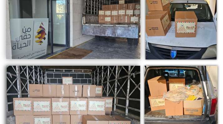جمعية "من حقي الحياة " وزعت 110 حصص غذائية و1300 ربطة خبز في جبيل والجوار
