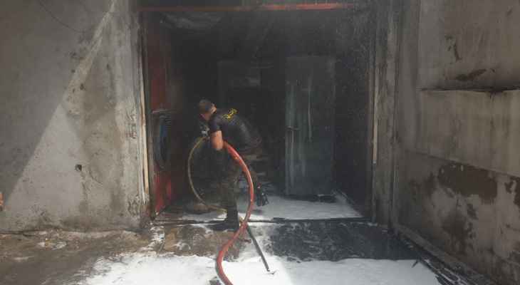 النشرة: حريق مولد كهربائي في شارع دلاعة بصيدا