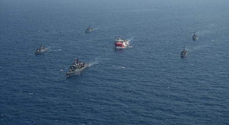 الدفاع التركية: القوات البحرية ترافق سفينة أروج رئيس خلال قيامها بأنشطة التنقيب