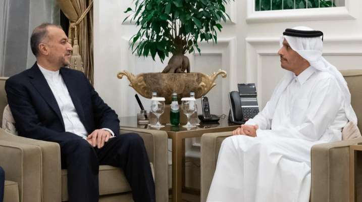 وزير خارجية قطر بحث مع نظيره الإيراني بسبل خفض التصعيد وإنهاء الحرب في غزة