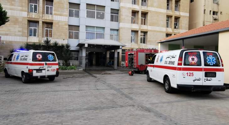 إخماد حريق داخل غرفة مريض بمستشفى في صور وإخلاء جزئي للمرضى من الطابق