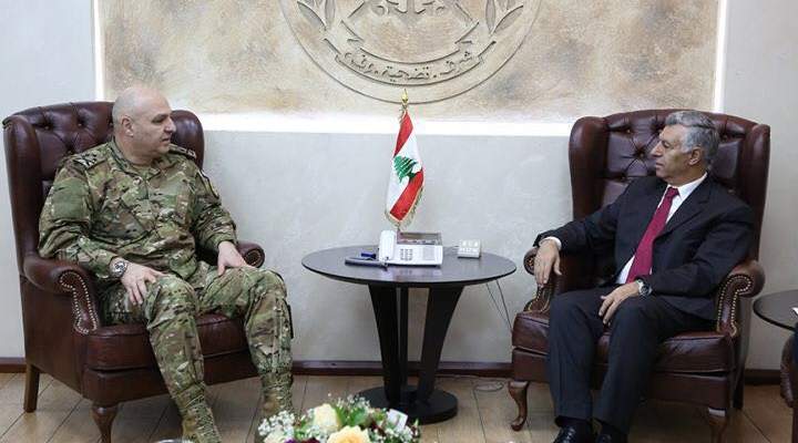 رئيس هيئة أبناء العرقوب يلتقي قائد الجيش العماد جوزاف عون 
