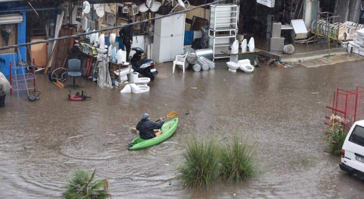 بلدية الغبيري: كمية الأمطار كانت كبيرة جدا والطريق الدولية أصلا ليست من صلاحية البلدية