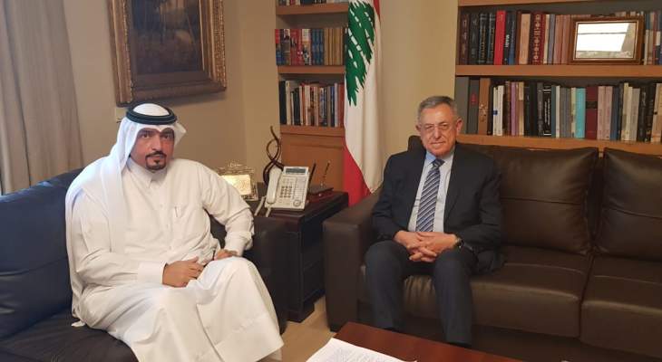 السنيورة استقبل سفير قطر وبحث معه الأوضاع الراهنة في لبنان