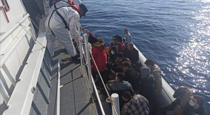 خفر السواحل التركي أنقذ 101 مهاجرا قبالة سواحل موغلا