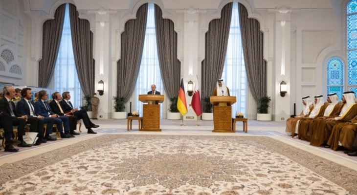 أمير قطر: اتفقت مع شولتس على أهمية دعم الجهود للتوصل إلى اتفاق مع إيران بشأن برنامجها النووي