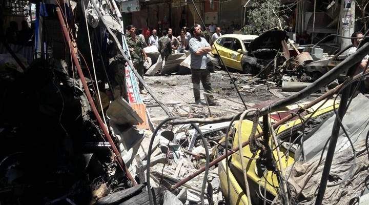 مقتل شخص واصابة 13 آخرين اثر استهداف منطقتي السبع بحرات والعباسيين بدمشق