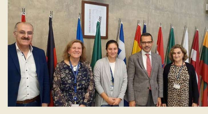 عبدالله وعلامة زارا سفارة الاتحاد الأوروبي لمتابعة البرامج الصحية في لبنان