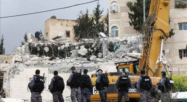 الجيش الإسرائيلي هدم 4 مساكن فلسطينية شمالي الضفة