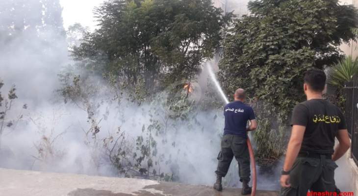 الدفاع المدني: إخراق حريق اعشاب في ضهور زحلة