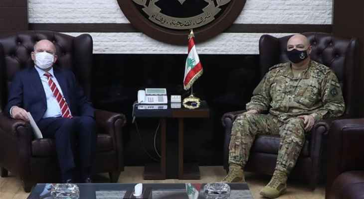 سفير هولندا زار قائد الجيش: مستمرون بدعم المؤسسة العسكرية اللبنانية خلال هذه الظروف الاستثنائية