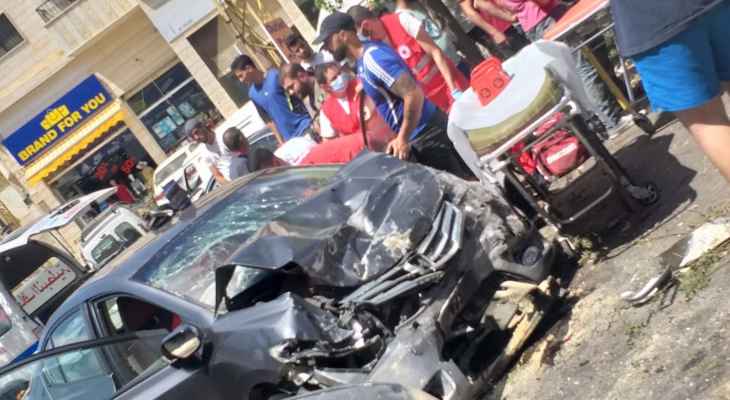 "النشرة": جريحان في حادث اصطدام بين عدد من السيارات على طريق حبوش النبطية