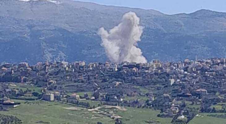 الطيران الحربي الإسرائيلي أغار مجددا على منطقة البقاع مستهدفا أطراف بلدة النبي شيت