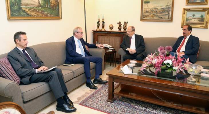 عون التقى السفير الفرنسي في لبنان باتريس باولي