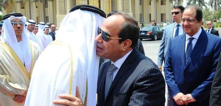 الرئاسة المصرية: السيسي سيلتتقي اليوم ولي عهد أبوظبي