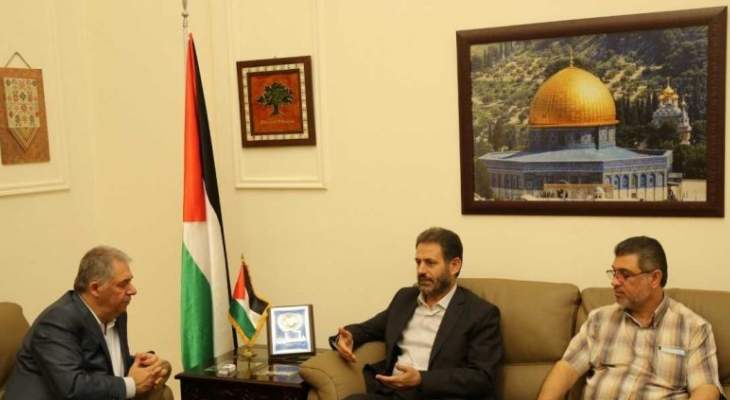 دبور يلتقي قيادة الجهاد الاسلامي في لبنان  التقى سفير دولة فلسطين 