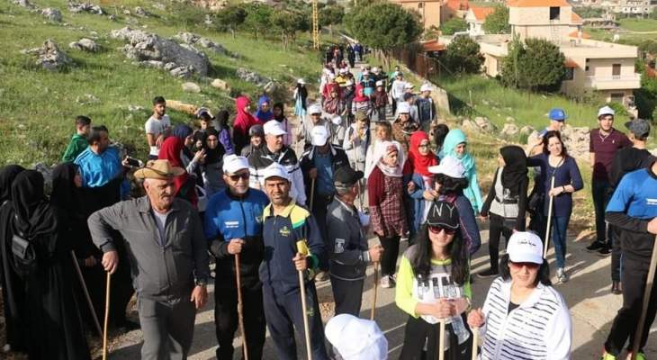 بلدية مشغرة نظمت رحلة ربيعية على قمم جبال مشغرة في عيد العمال