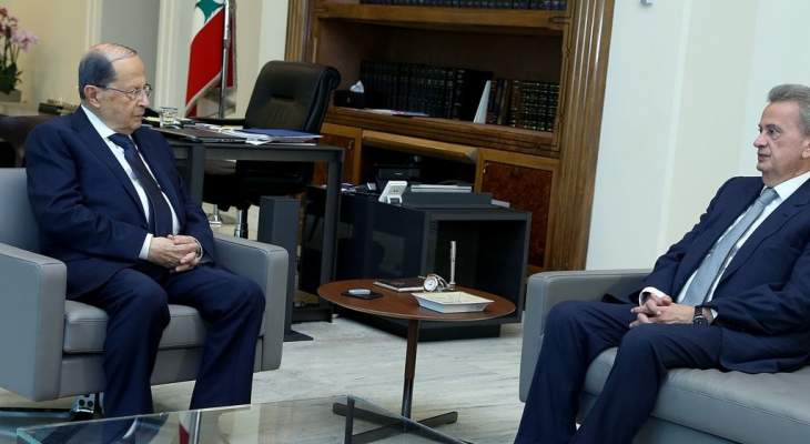 الرئيس عون التقى سلامة وعرض معه الاوضاع النقدية في البلاد