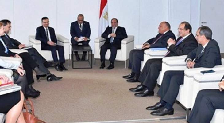السيسي التقى شاريتس وأكد حرص مصر على تعزيز التعاون مع أوكرانيا بشتى المجالات