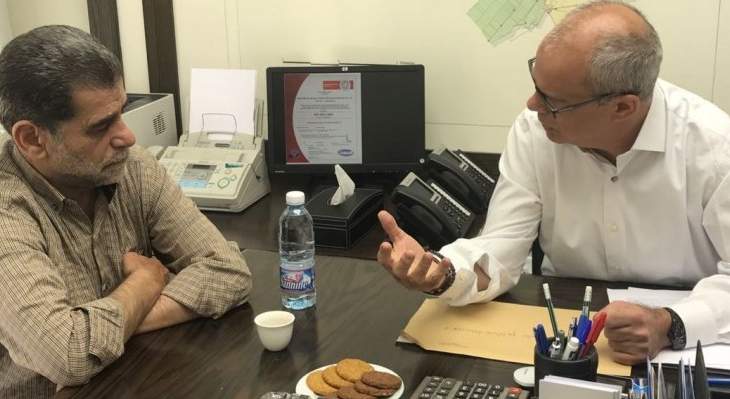 رئيس بلدية علي النهري زار نكد مطالبا بالتمديد لامتياز "كهرباء زحلة"