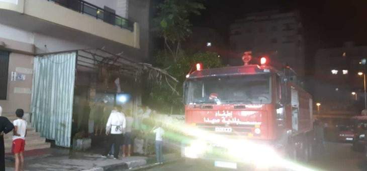 النشرة: إخماد حريق اندلع في حي البراد في صيدا