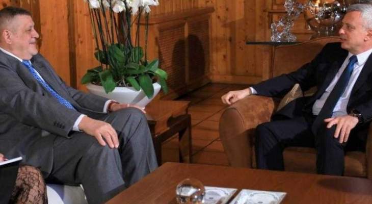 فرنجية التقى وكيل الأمين العام المنسق الخاص للأمم المتحدة في لبنان 