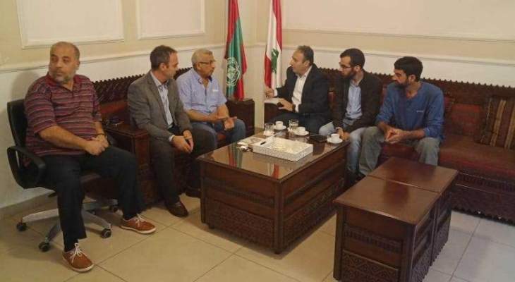 سعد التقي وفد الحملة الوطنية للحفاظ على مرج بسري 