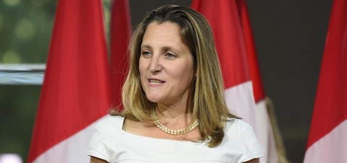 وزيرة خارجية كندا:المفاوضات بشأن "نافتا" أحرزت تقدما لكن الأمور مرهونة بخواتيمها