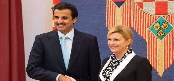 أمير قطر: نواصل توسيع قاعدة علاقاتنا مع مزيد من دول العالم في كرواتيا