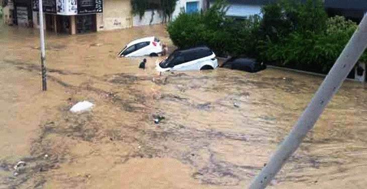 قتيل جراء فيضانات تسببت بها أمطار طوفانية في نابل شمال شرقي تونس 