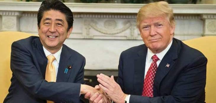 رئيس وزراء اليابان يتوجه الى أميركا لاجراء محادثات مع ترامب