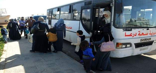"سانا": عودة دفعة جديدة من "المهجرين" من مخيمات اللجوء في الأردن عبر مركز نصيب
