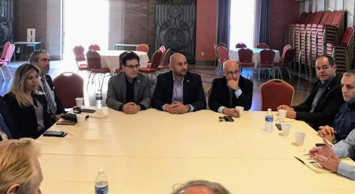 النائب حبشي يلتقي ممثلي الجالية اللبنانية في لوس أنجلوس