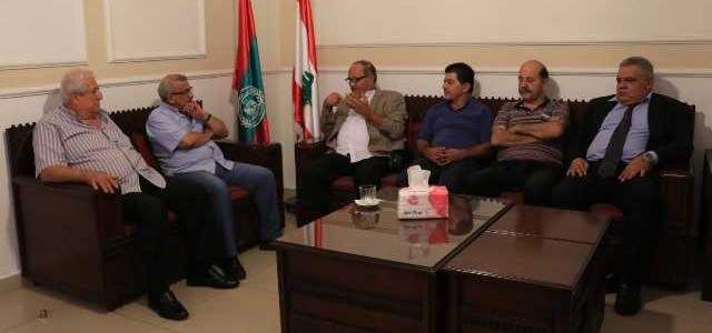 سعد التقى وفدا من الجبهة الديمقراطية لتحرير فلسطين: لوضع حدّ للخضات الأمنية 