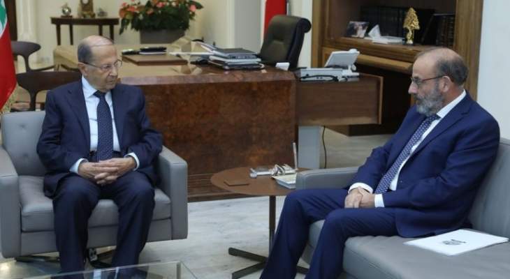  الرئيس عون التقى وزير الدفاع الوطني يعقوب الصراف 