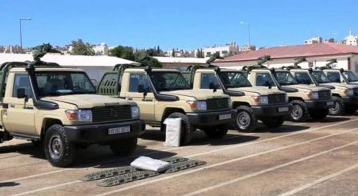 الجيش الأردني تسلم 20 آلية عسكرية منحتها له وزارة الدفاع الفرنسية