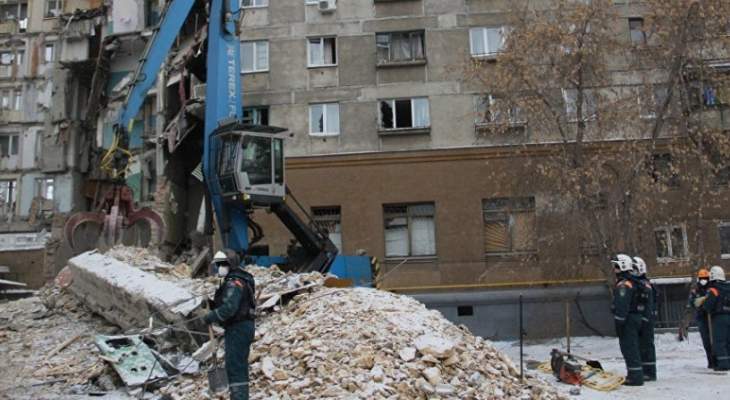 انهيار جزئي لمبنى سكني جراء انفجار غاز في مدينة روستوف الروسية