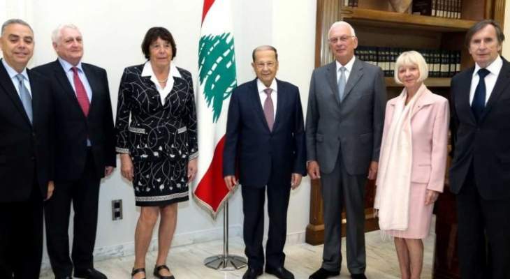 رئيس الجمهورية التقى وفدا من اكاديمية العلوم في معهد فرنسا