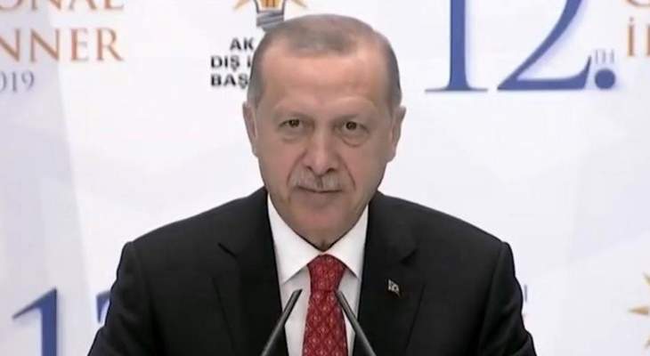 اردوغان: للتعامل بحساسية أكبر تجاه قضية فلسطين وسنمكن 4 ملايين نازح من العودة لسوريا