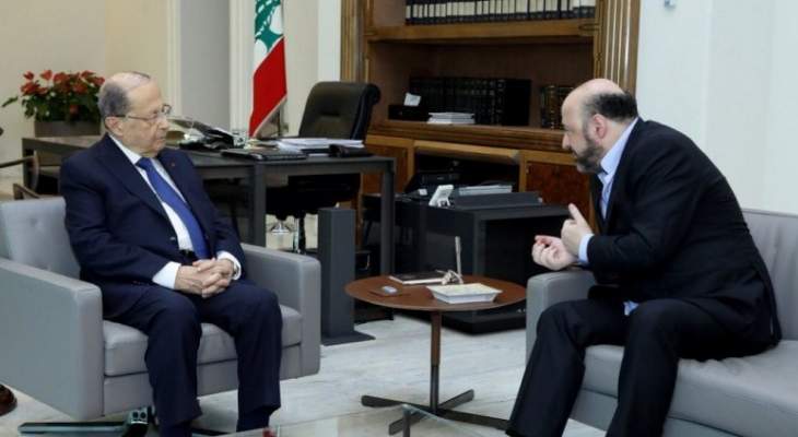 الرئيس عون استقبل الوزير السابق ملحم الرياشي وعرض معه الاوضاع السياسية العامة