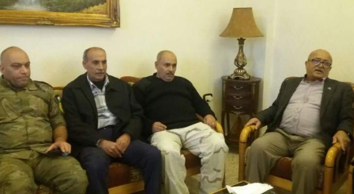 وفد من قيادة الأمن الوطني الفلسطيني زار رئيس رابطة لوبية الإجتماعية