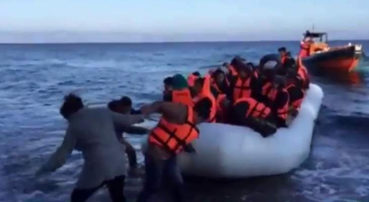 حرس الحدود التركي ينقذ 40 مهاجراً غير قانوني في بحر إيجه