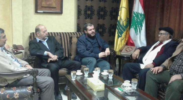 مسؤول منطقة صيدا في حزب الله التقى وفدا من الجبهة الديمقراطية 
