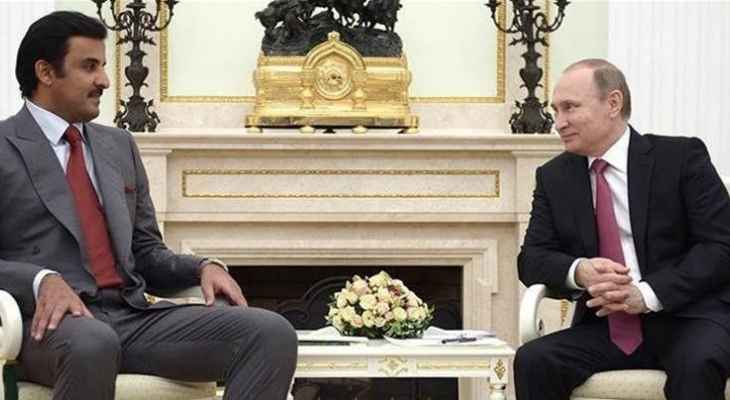 الكرملين:  بوتين وأمير قطر يبحثان تطوير العلاقات الاقتصادية 