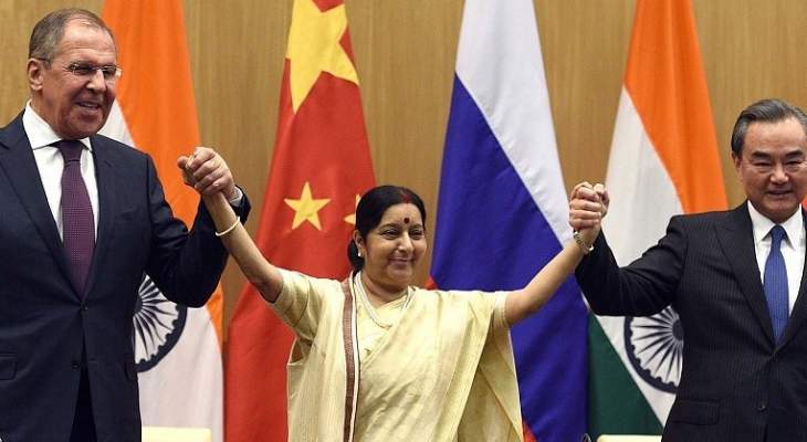 لافروف دعا الصين والهند لتنسيق الجهود لضمان الأمن في آسيا والمحيط الهادئ