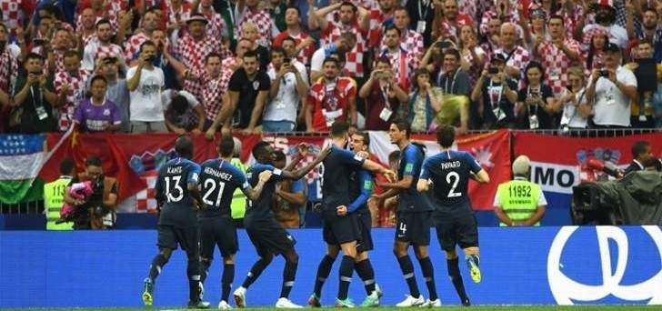 فرنسا بطلة العالم للمرة الثانية بعد فوزها على كرواتيا وديشان يدخل التاريخ‎