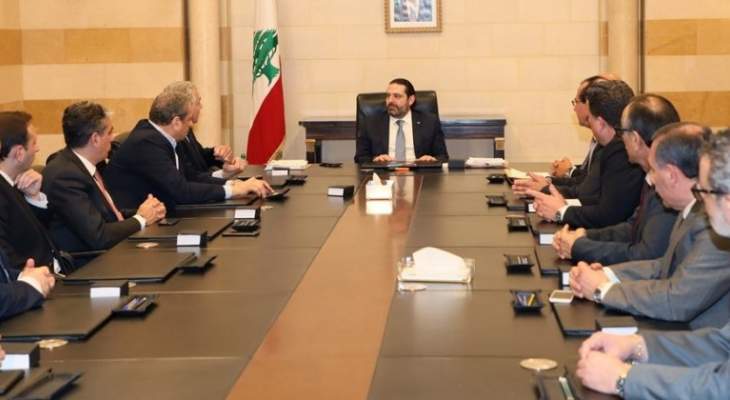 الحريري استقبل مجلس بلدية بيروت